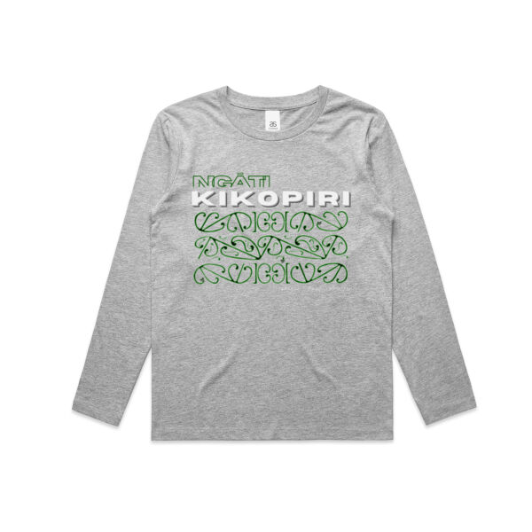 Kikopiri Pounamu - AS Colour Kids Longsleeve Tee Thumbnail